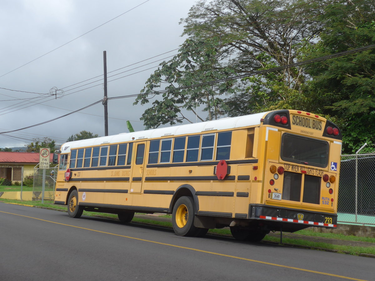 (212'468) - Transportes Tilarn, Tilarn - Nr. 233/3648 - International am 26. November 2019 in Nuevo Arenal