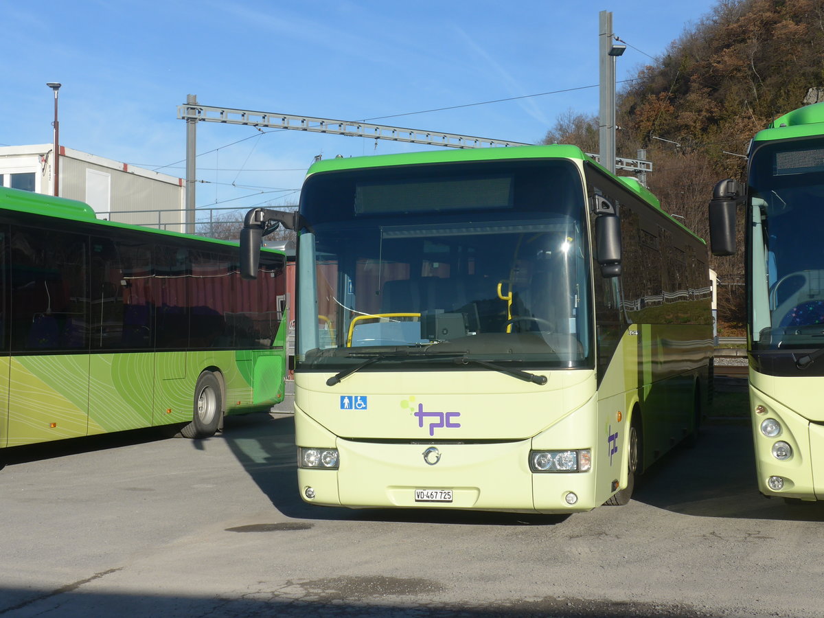 (212'724) - TPC Aigle - Nr. 10/VD 467'725 - Irisbus am 8. Dezember 2019 in Aigle, Dpt