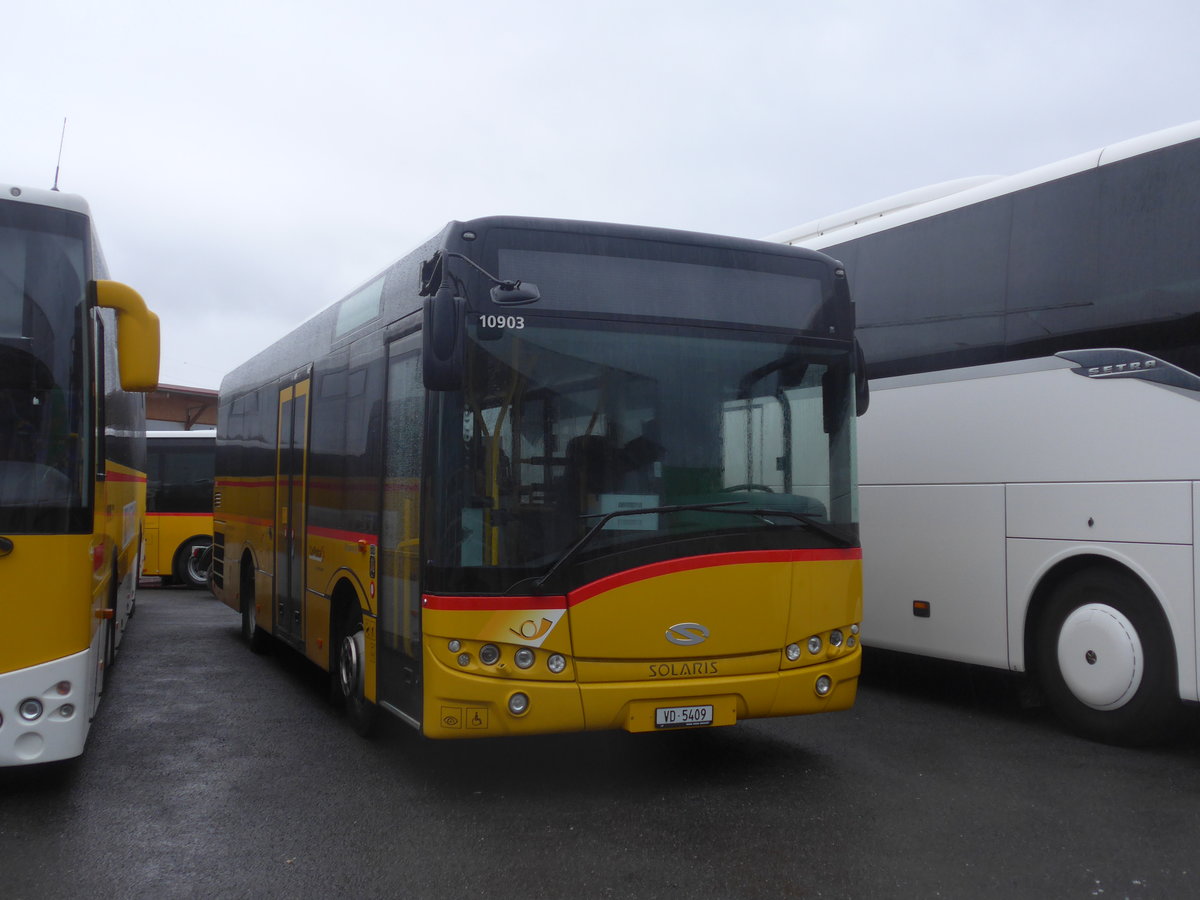 (213'030) - Faucherre, Moudon - VD 5409 - Solaris am 22. Dezember 2019 in Kerzers, Interbus