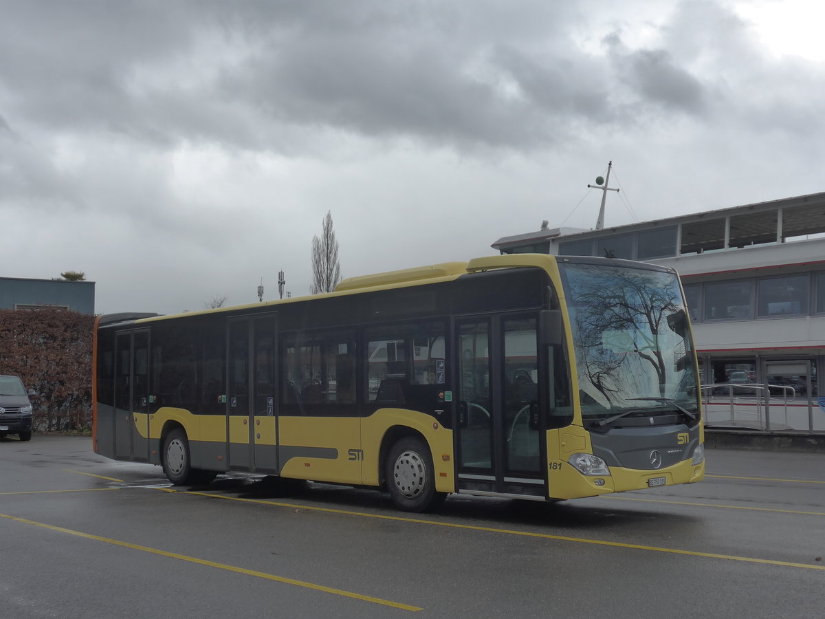 (213'086) - STI Thun - Nr. 181/BE 752'181 - Mercedes am 23. Dezember 2019 bei der Schifflndte Thun