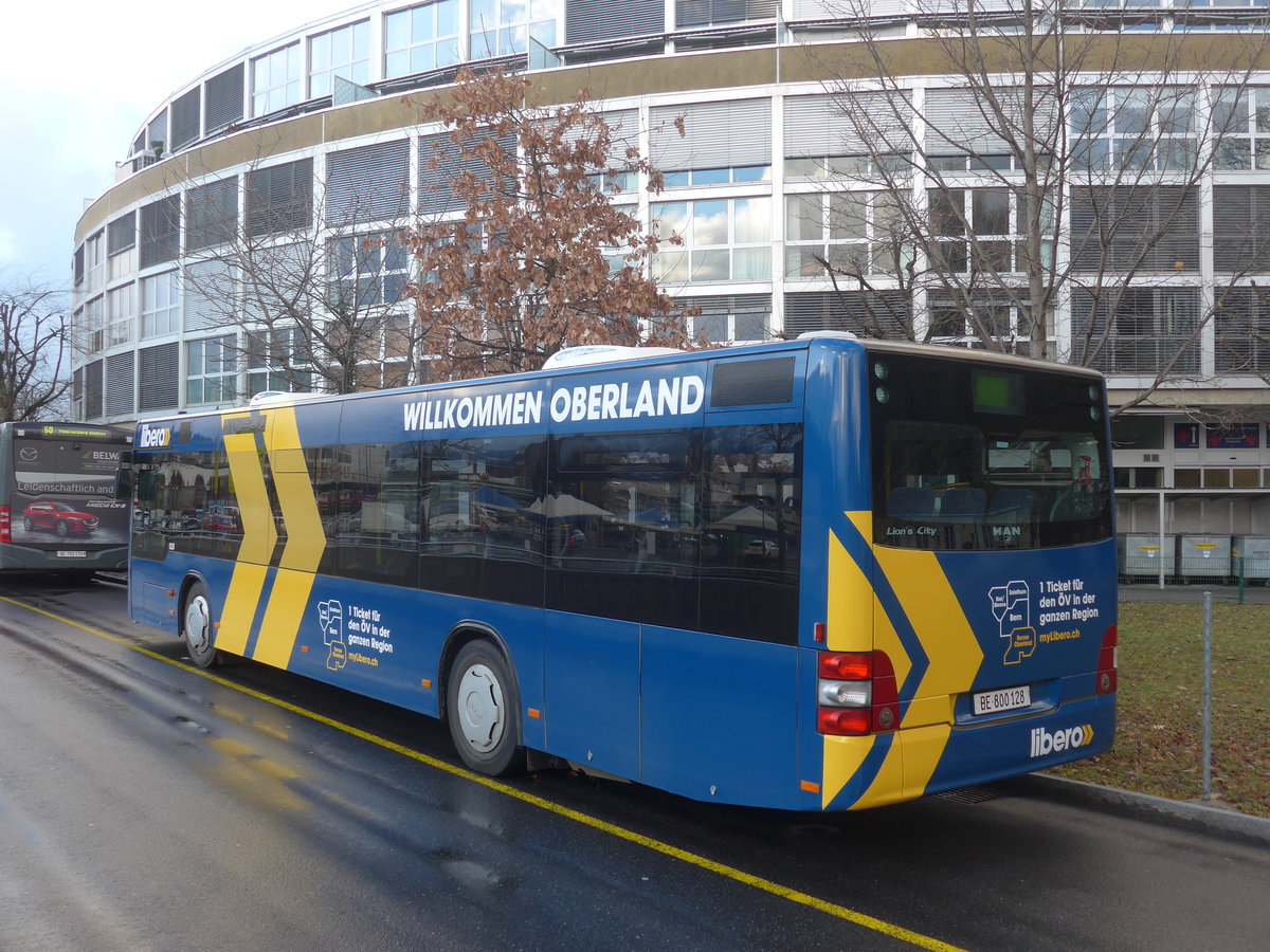 (213'088) - STI Thun - Nr. 128/BE 800'128 - MAN am 24. Dezember 2019 bei der Schifflndte Thun