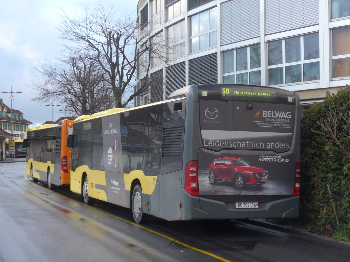 (213'089) - STI Thun - Nr. 176/BE 752'176 - Mercedes am 24. Dezember 2019 bei der Schifflndte Thun