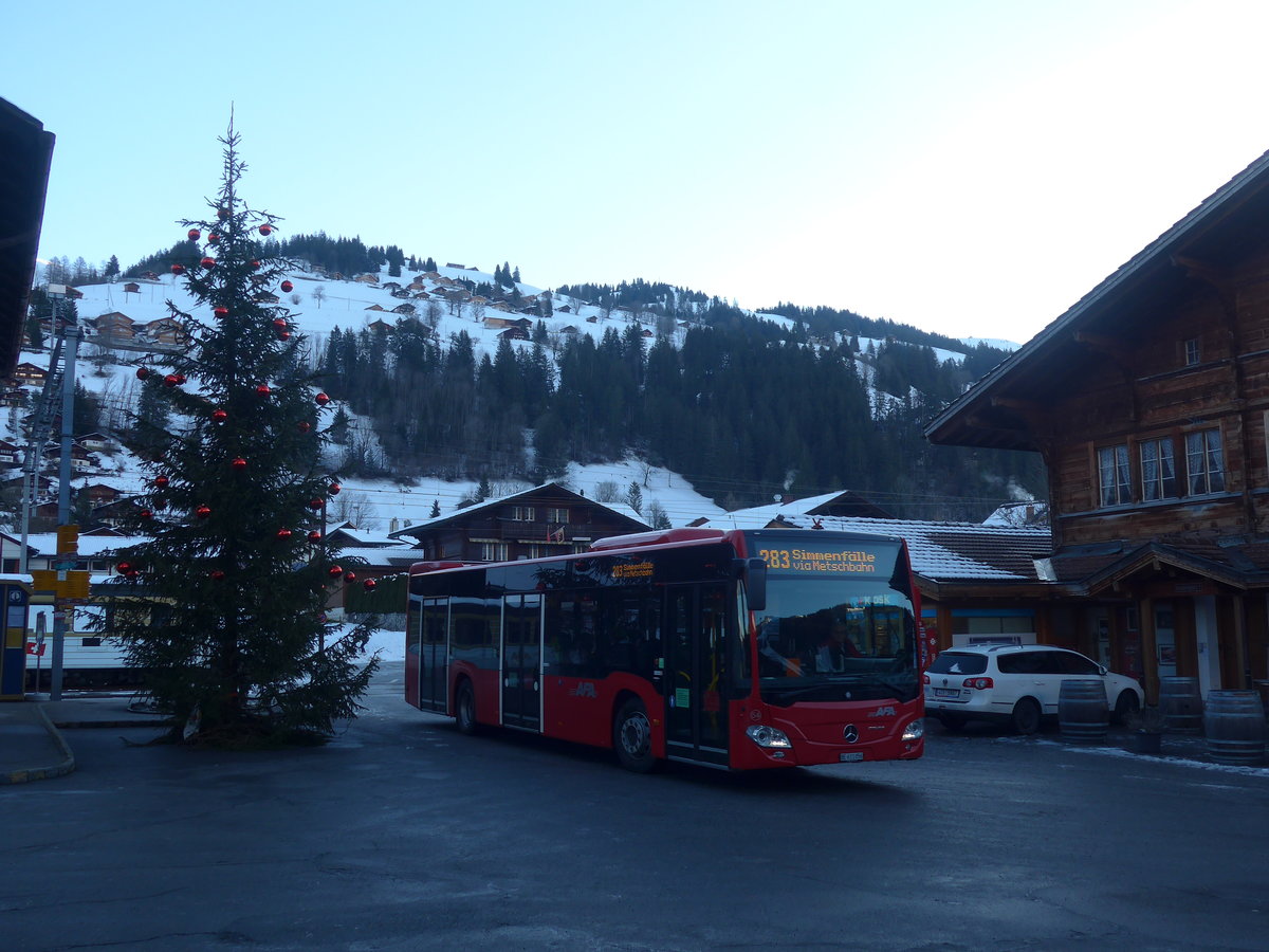 (213'095) - AFA Adelboden - Nr. 54/BE 611'056 - Mercedes am 25. Dezember 2019 beim Bahnhof Lenk