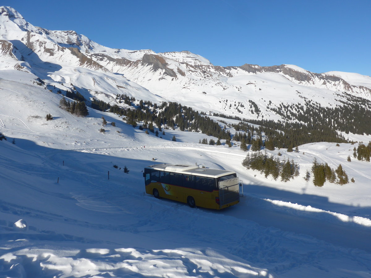 (213'419) - PostAuto Bern - BE 411'465 - Setra (ex AVG Meiringen Nr. 65) am 5. Januar 2020 auf der Grossen Scheidegg