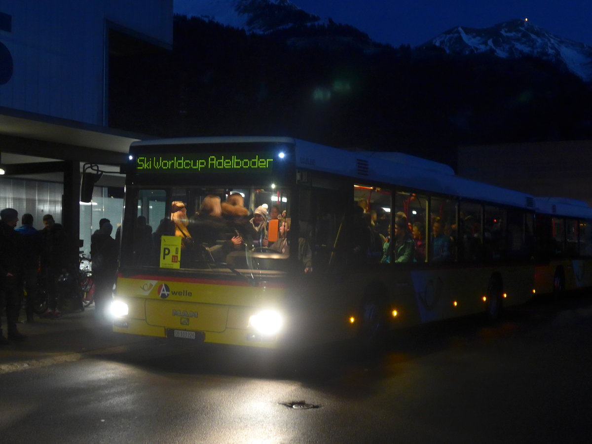 (213'444) - Wyss, Boningen - Nr. 37/SO 103'226 - MAN am 11. Januar 2020 beim Bahnhof Frutigen