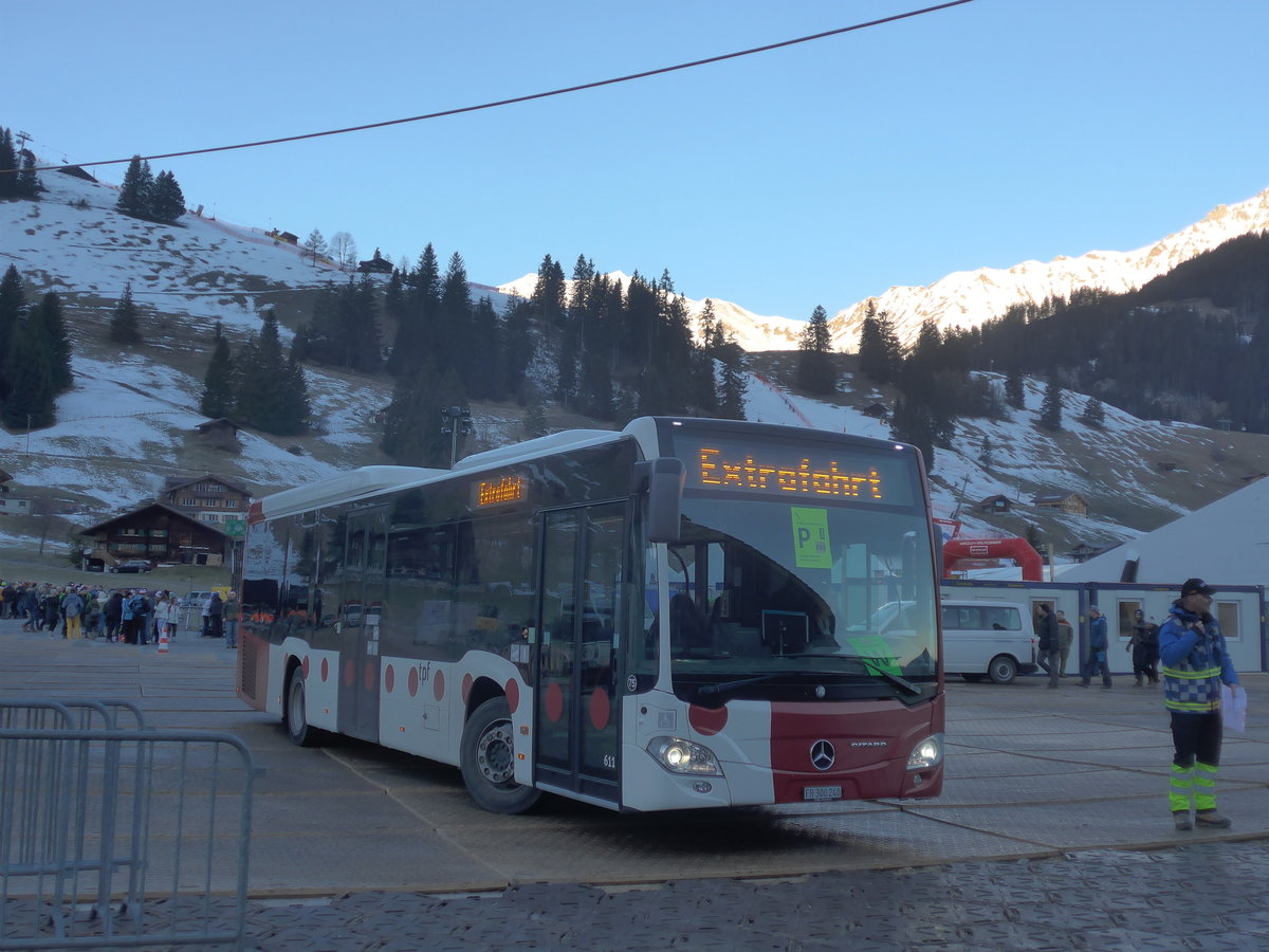 (213'486) - TPF Fribourg (Wieland 75) - Nr. 611/FR 300'240 - Mercedes am 11. Januar 2020 in Adelboden, Weltcup