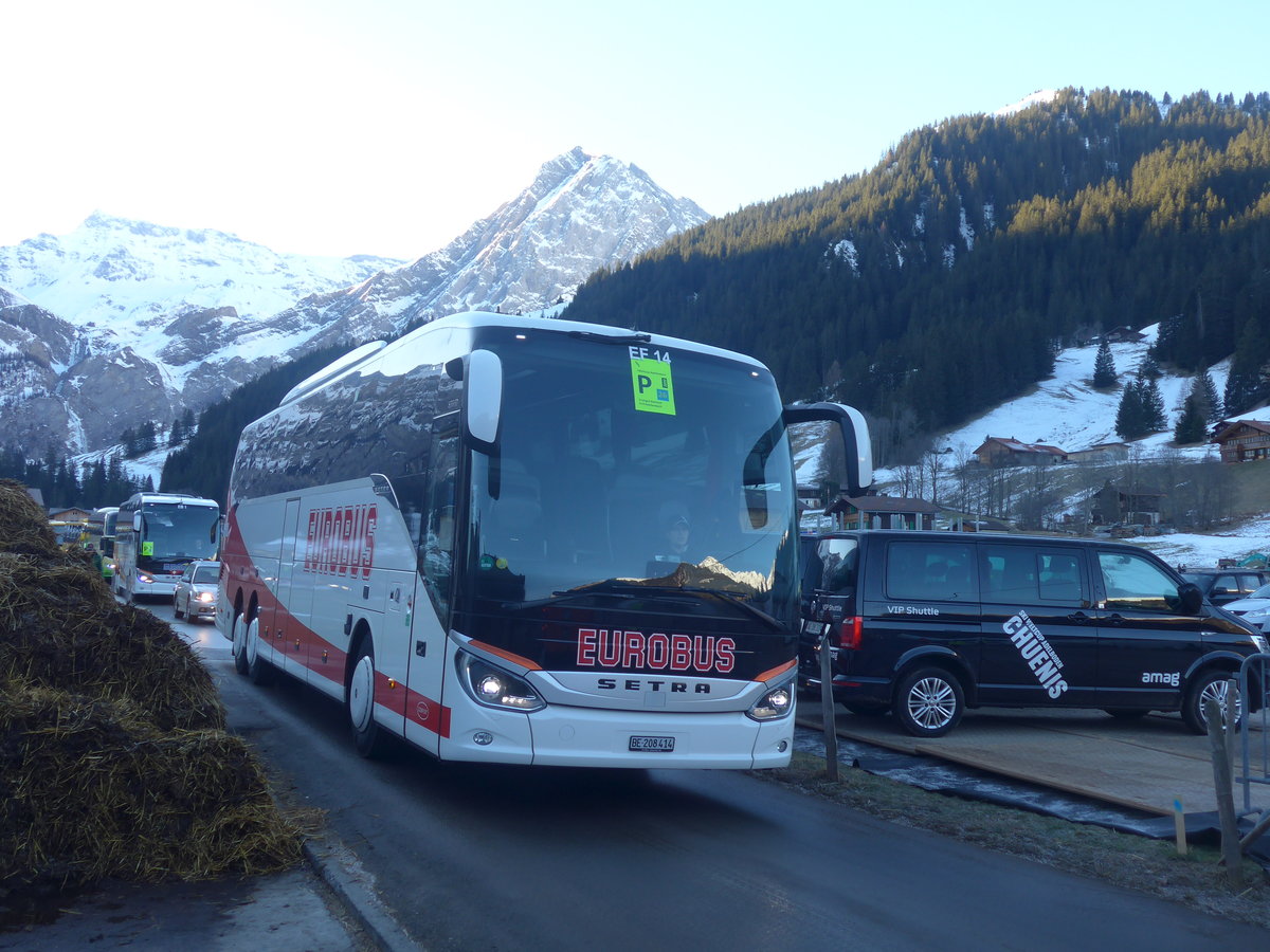 (213'529) - Funi-Car, Biel - Nr. 14/BE 208'414 - Setra am 11. Januar 2020 in Adelboden, Weltcup