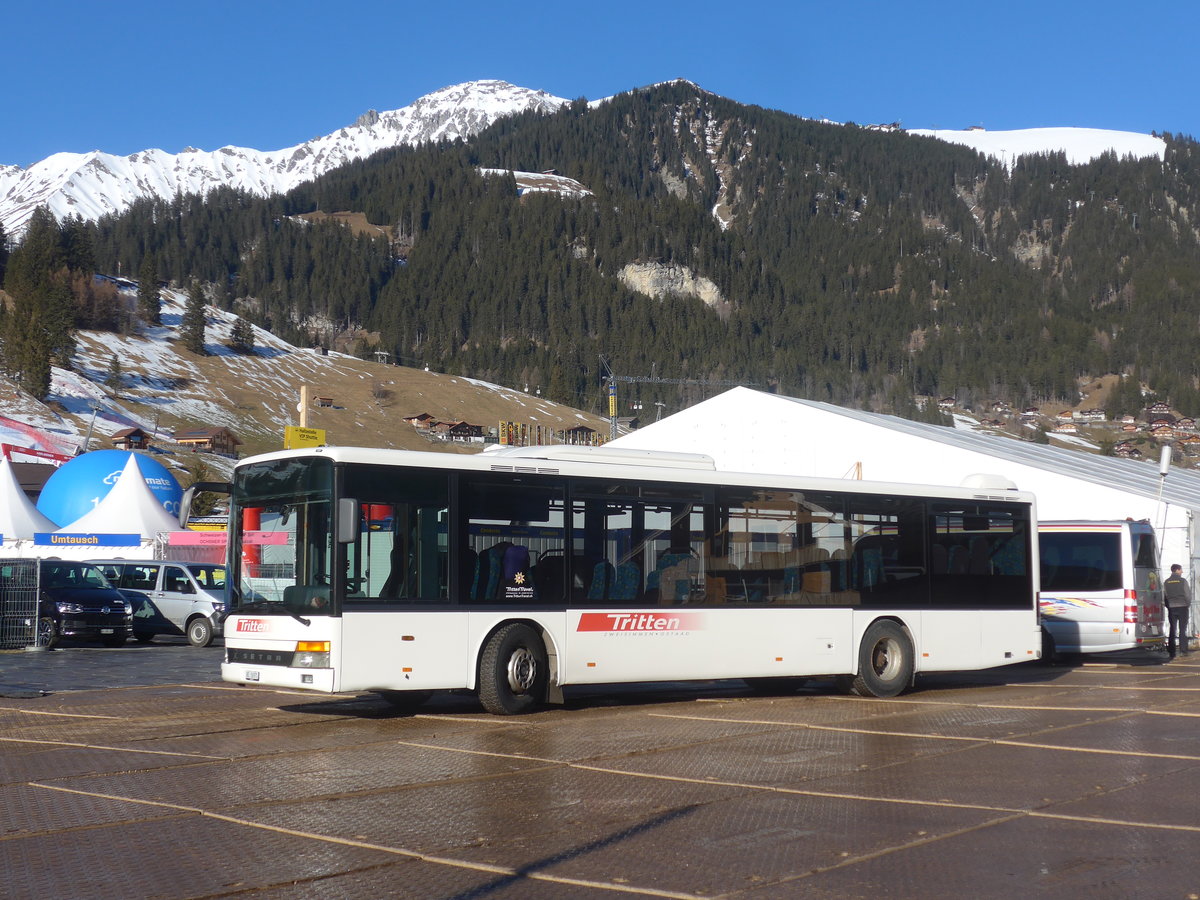 (213'592) - Tritten, Zweisimmen - Nr. 52/BE 26'971 - Setra (ex Interbus, Yverdon Nr. 52; ex AAGL Liestal Nr. 63) am 11. Januar 2020 in Adelboden, Weltcup