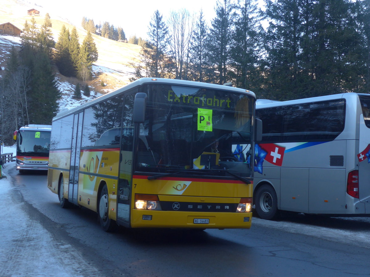 (213'644) - Tschannen, Zofingen - Nr. 7/AG 14'483 - Setra am 11. Januar 2020 in Adelboden, Unter dem Birg