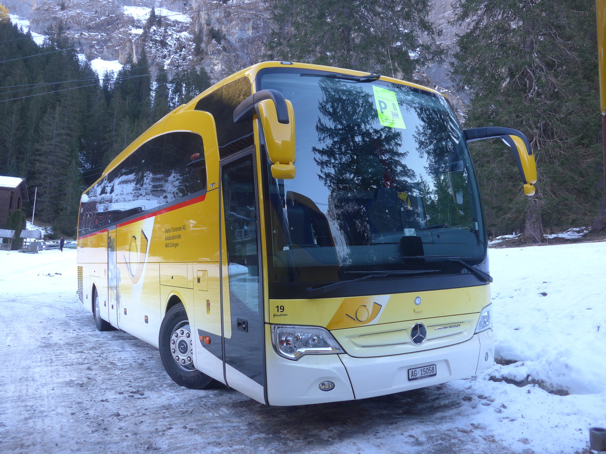 (213'676) - Tschannen, Zofingen - Nr. 19/AG 15'058 - Mercedes am 11. Januar 2020 in Adelboden, Unter dem Birg