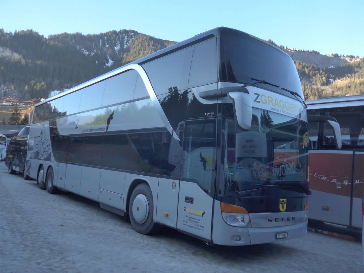 (213'695) - Zgraggen, Schattdorf - UR 9399 - Setra am 11. Januar 2020 in Adelboden, ASB