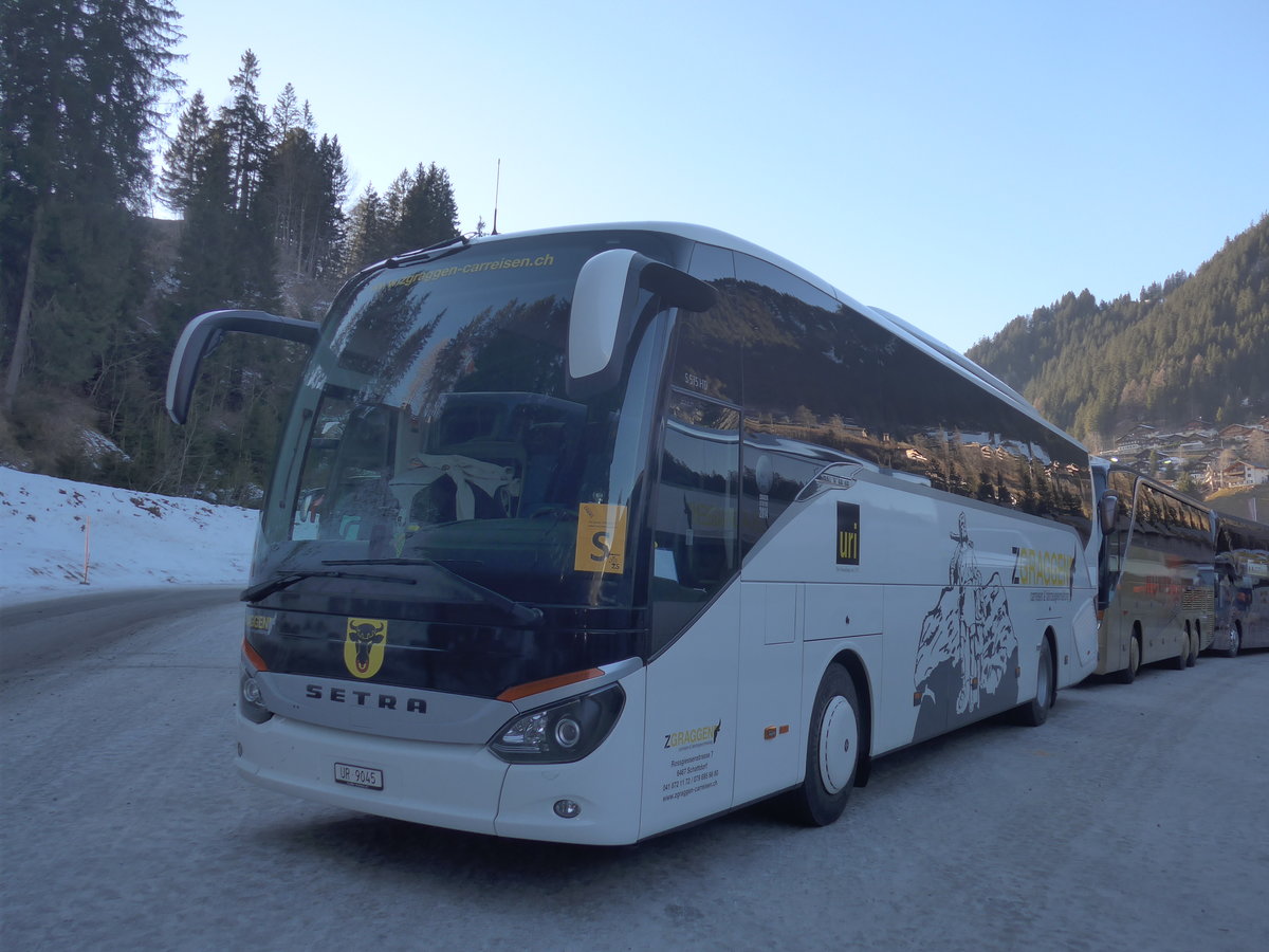 (213'696) - Zgraggen, Schattdorf - UR 9045 - Setra (ex Blaguss Slovakia, SK-Bratislava Nr. 50'413) am 11. Januar 2020 in Adelboden, ASB