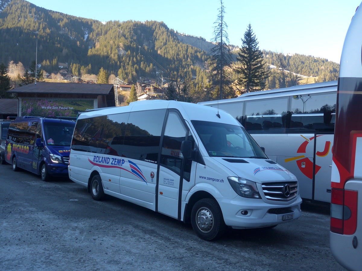 (213'705) - Zemp, Rothenburg - Nr. 11/LU 94'728 - Mercedes am 11. Januar 2020 in Adelboden, ASB