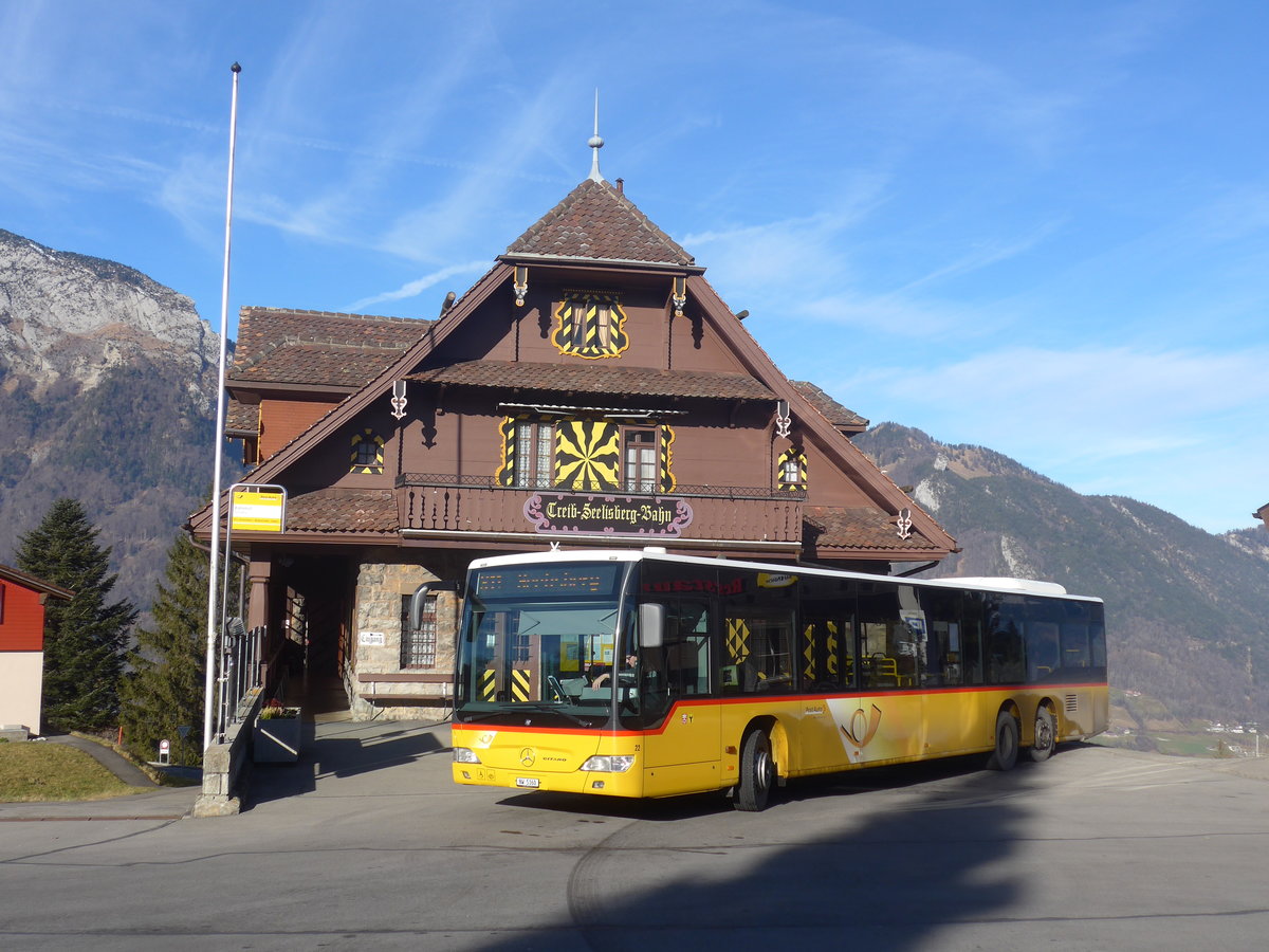 (213'785) - Thepra, Stans - Nr. 22/NW 5160 - Mercedes am 12. Januar 2020 beim Bahnhof Seelisberg