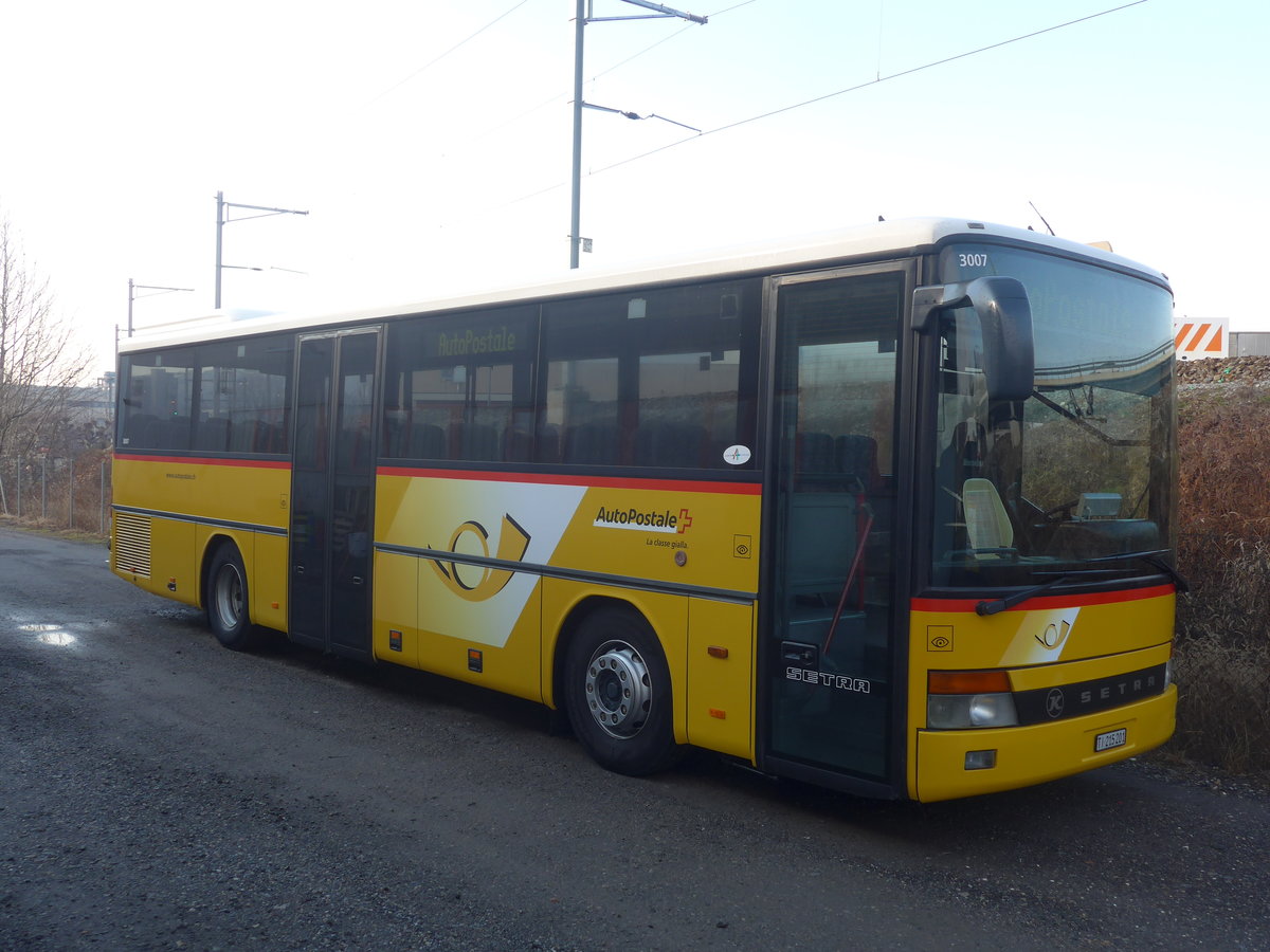 (213'862) - Autopostale, Muggio - Nr. 507/TI 215'201 - Setra (ex AutoPostale Ticino Nr. 507; ex P 25'698) am 18. Januar 2020 in Balerna, Garage