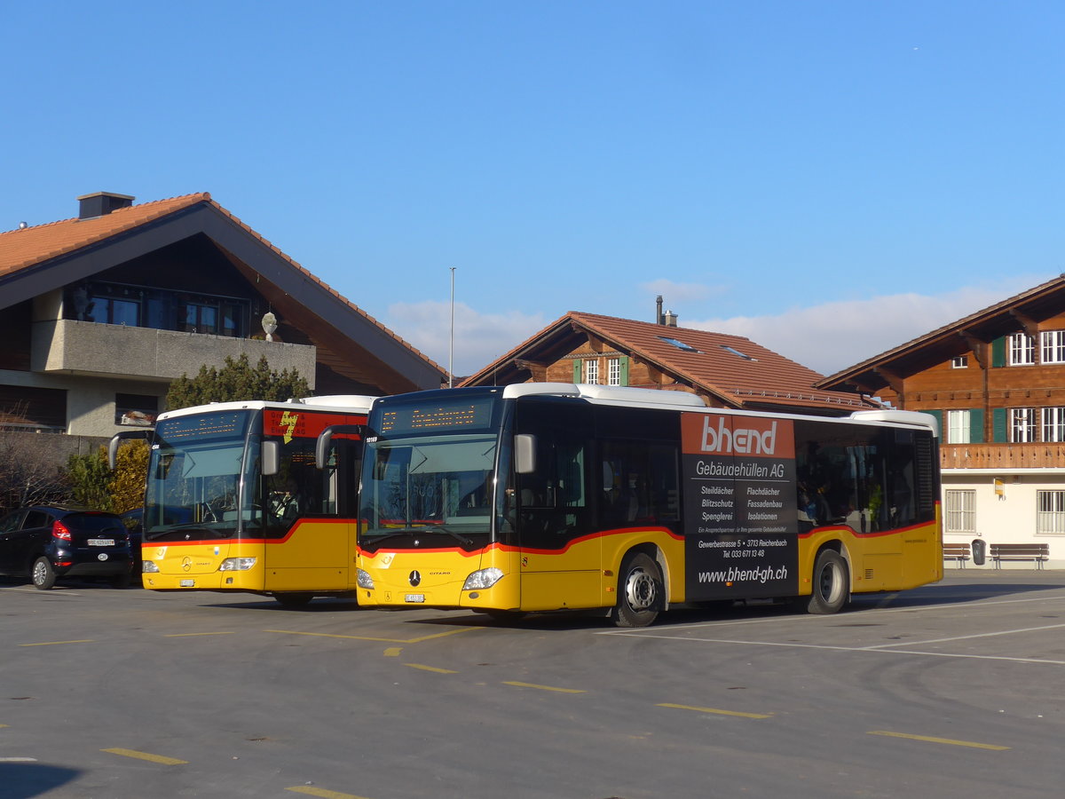 (213'981) - PostAuto Bern - BE 653'383 - Mercedes am 20. Januar 2020 in Aeschi, Post