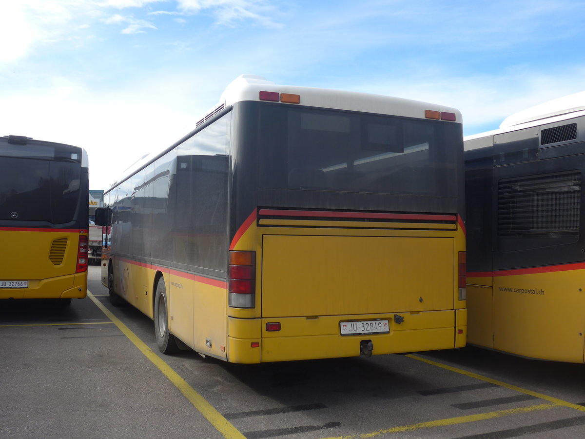 (214'322) - CarPostal Ouest - JU 32'849 - Setra (ex Nr. 18) am 16. Februar 2020 in Develier, Parkplatz