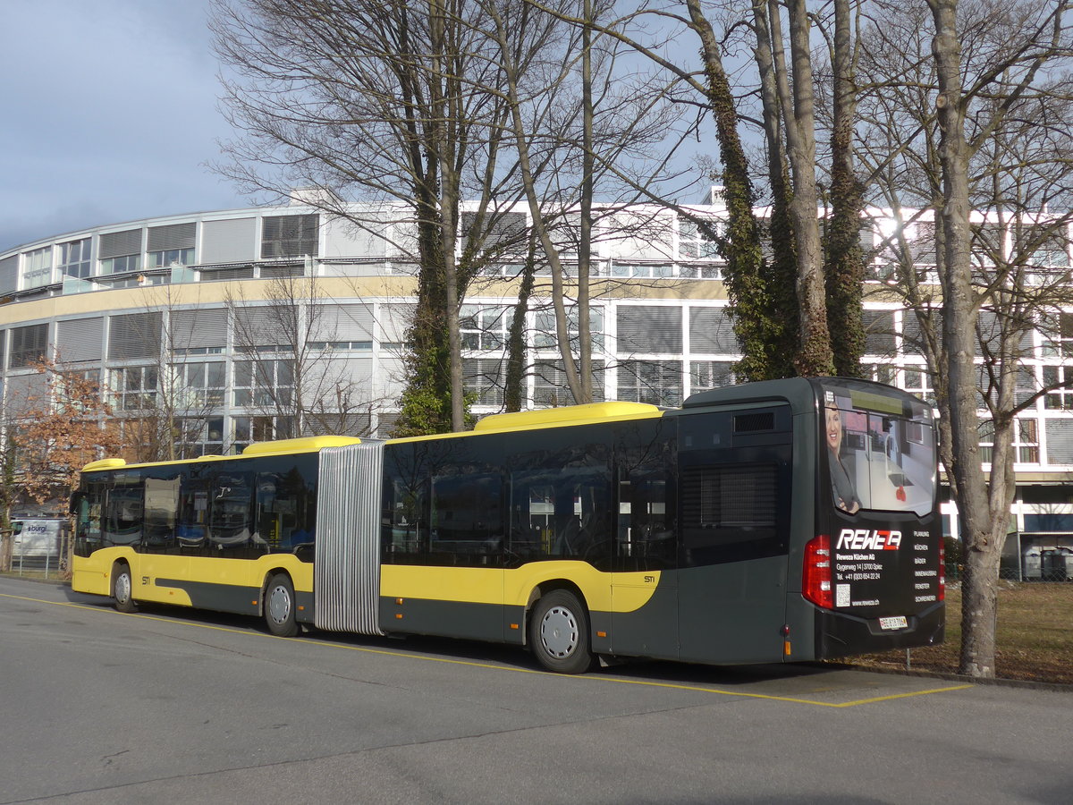 (214'372) - STI Thun - Nr. 706/BE 818'706 - Mercedes am 17. Februar 2020 bei der Schifflndte Thun