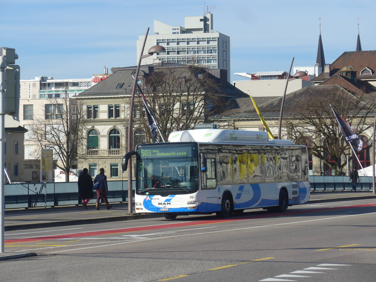 (214'573) - BOGG Wangen b.O. - Nr. 99/SO 20'378 - MAN am 20. Februar 2020 in Olten, Bahnhofbrcke