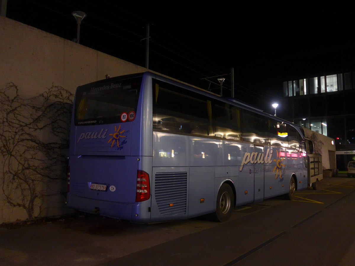 (214'754) - Pauli, Saas-Grund - VS 307'575 - Mercedes am 21. Februar 2020 beim Bahnhof Visp