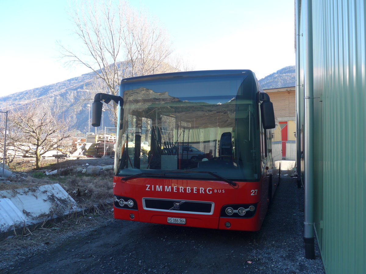 (214'794) - Buchard, Leytron - VS 386'364 - Volvo (ex AHW Horgen Nr. 27) am 22. Februar 2020 in Leytron, Garage