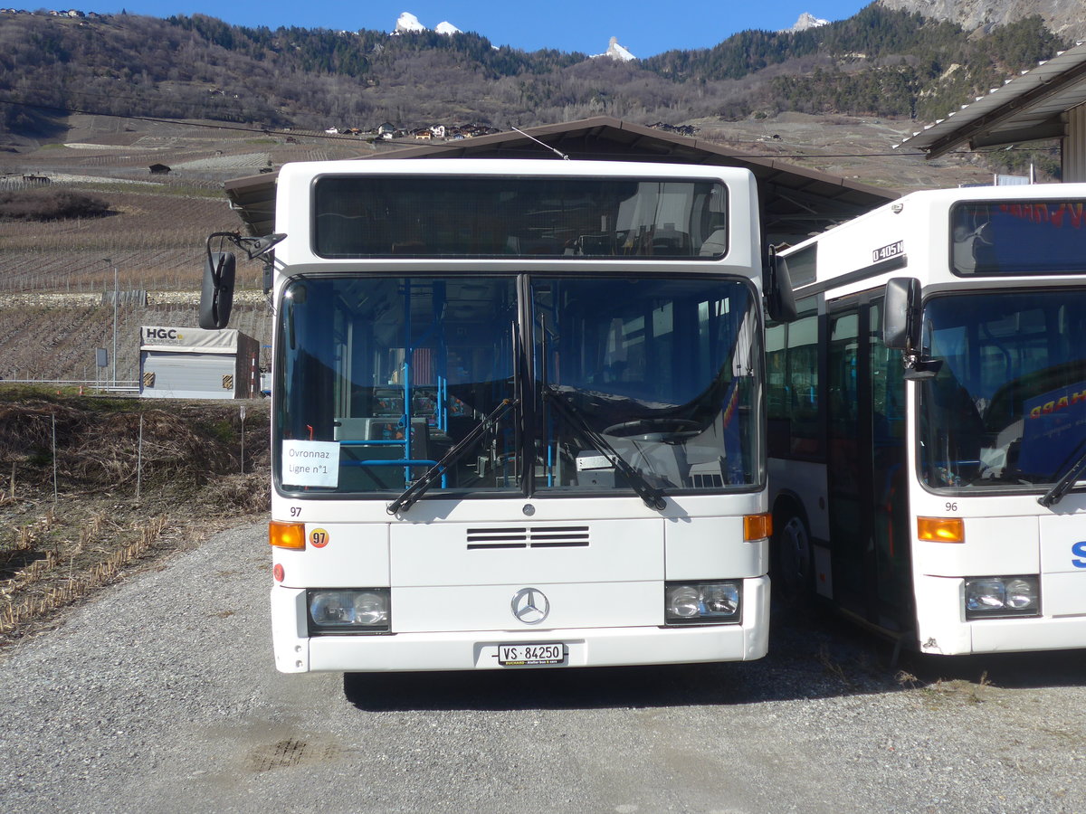 (214'797) - Buchard, Leytron - Nr. 97/VS 84'250 - Mercedes (ex BGU Grenchen Nr. 5) am 22. Februar 2020 in Leytron, Garage