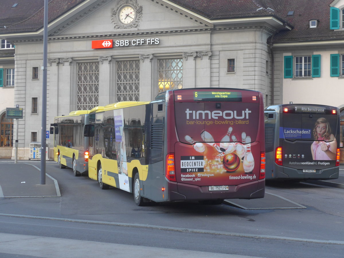 (215'109) - STI Thun - Nr. 179/BE 752'179 - Mercedes am 12. Mrz 2020 beim Bahnhof Thun