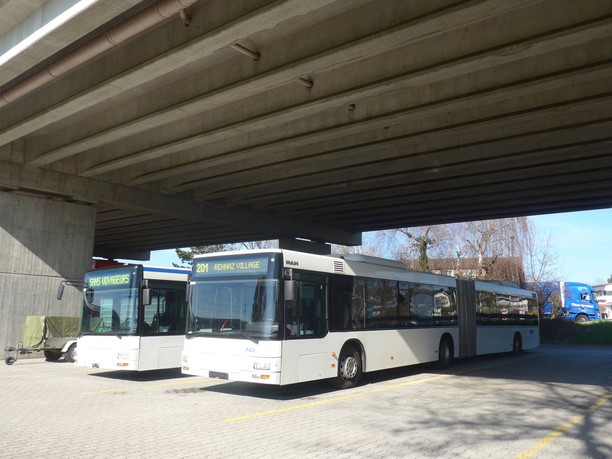 (215'262) - VMCV Clarens - Nr. 907 - MAN (ex PostAuto Zrich Nr. 164; ex PostAuto Zrich Nr. 26) am 15. Mrz 2020 in Kerzers, Murtenstrasse