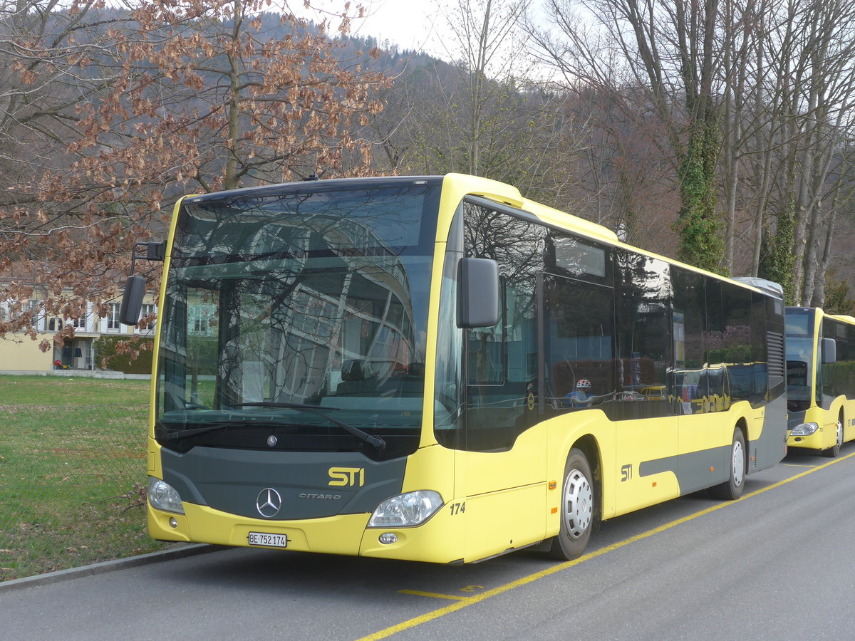 (215'290) - STI Thun - Nr. 174/BE 752'174 - Mercedes am 20. Mrz 2020 bei der Schifflndte Thun