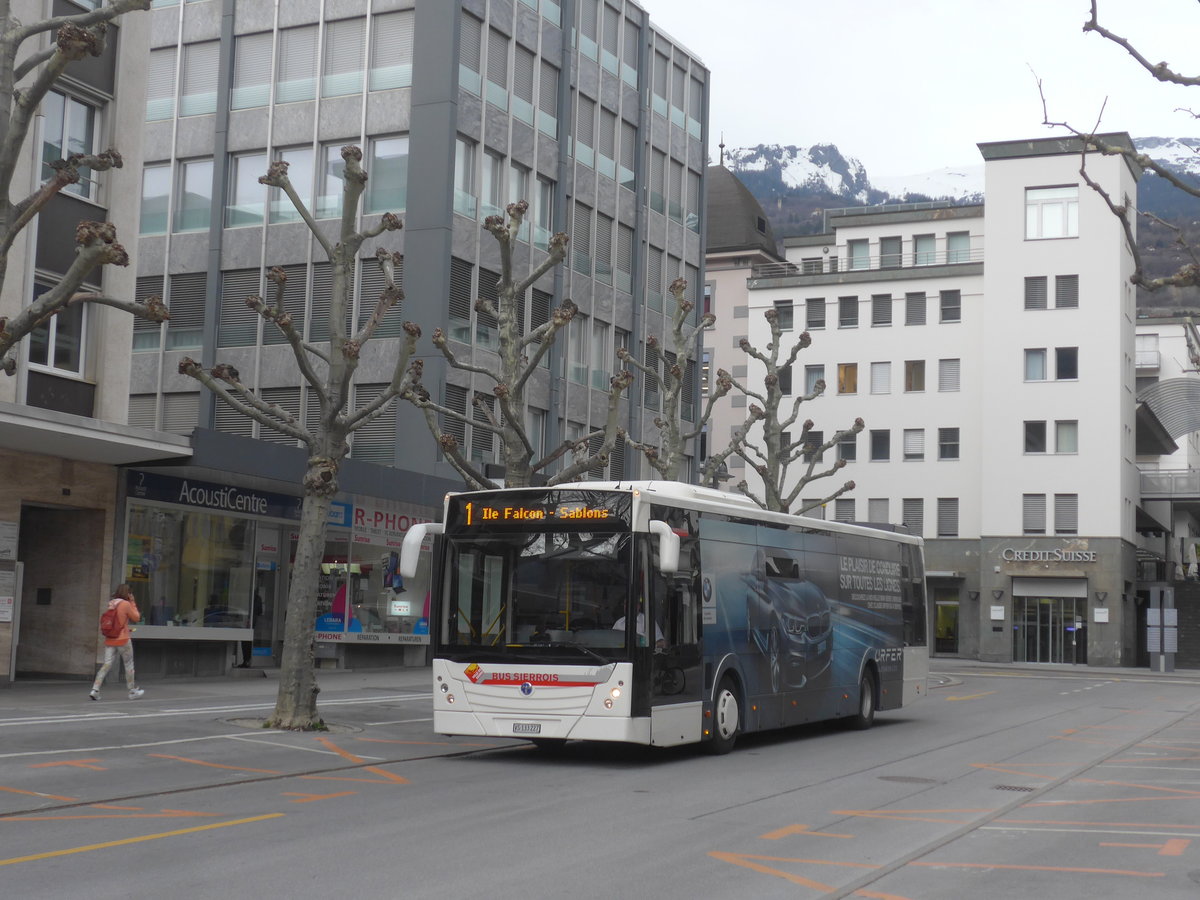 (215'342) - BS Sierre - VS 133'227 - Temsa am 20. Mrz 2020 beim Bahnhof Sierre