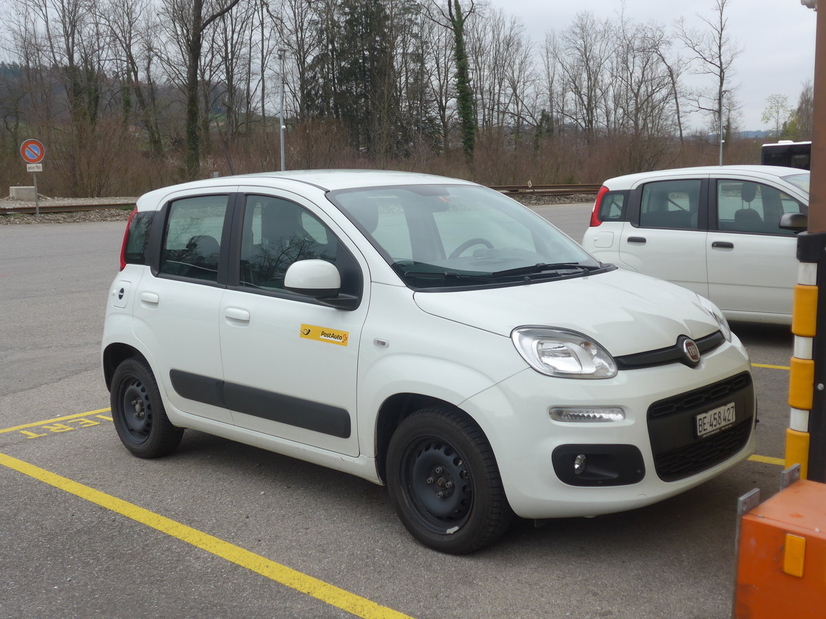 (215'385) - PostAuto - Nr. 6/BE 458'427 - Fiat am 22. M�rz 2020 in Laupen, Garage
