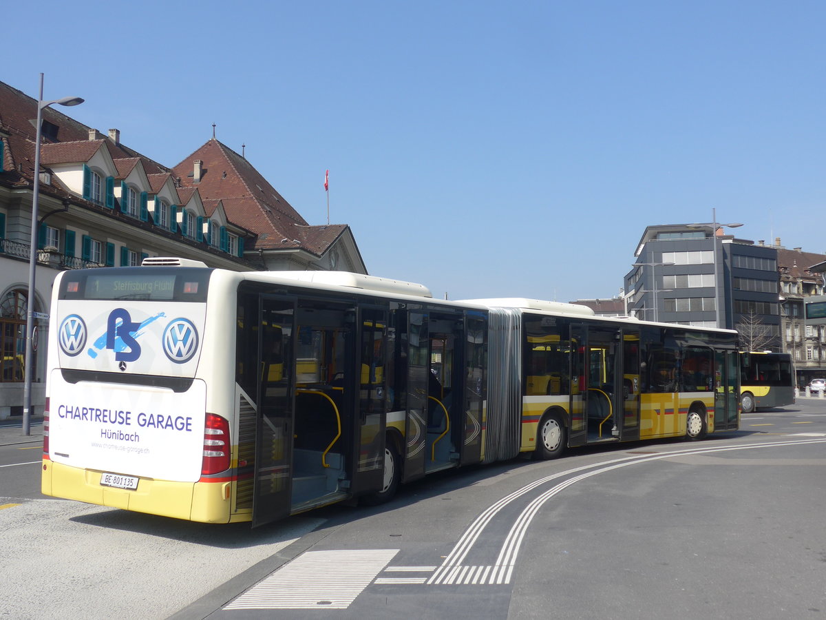 (215'639) - STI Thun - Nr. 135/BE 801'135 - Mercedes am 28. Mrz 2020 beim Bahnhof Thun