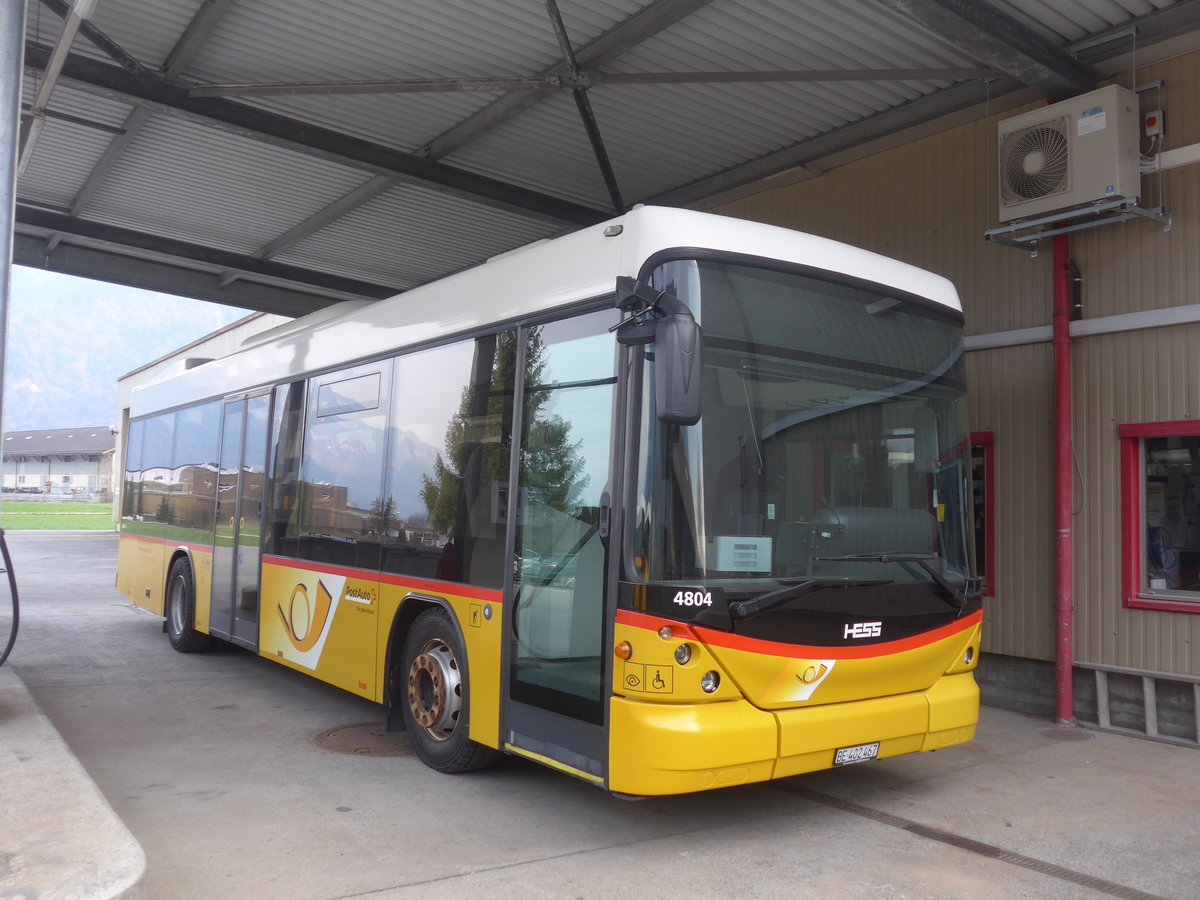 (215'659) - PostAuto Bern - BE 402'467 - Scania/Hess (ex AVG Meiringen Nr. 67; ex AVG Meiringen Nr. 76; ex Steiner, Messen) am 28. Mrz 2020 in Interlaken, Garage