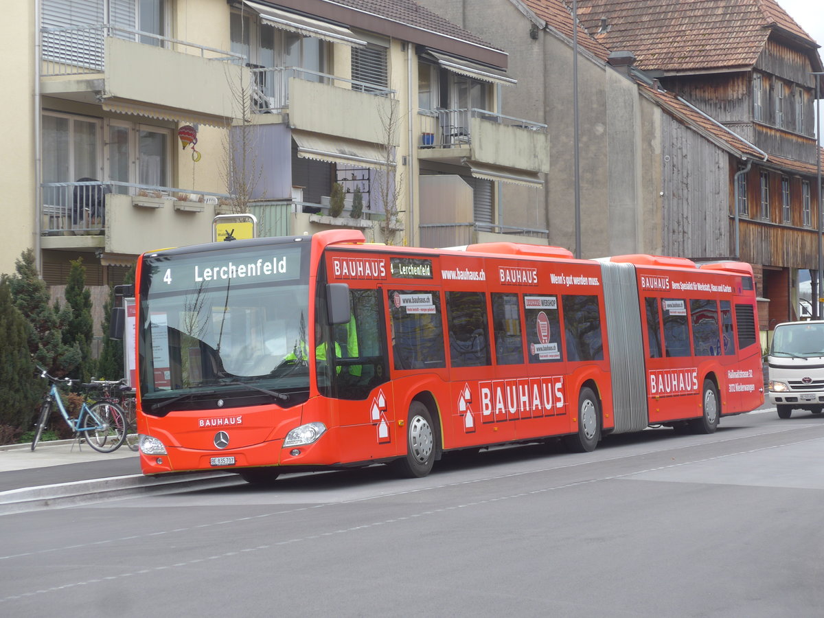 (215'677) - STI Thun - Nr. 707/BE 835'707 - Mercedes am 30. Mrz 2020 in Thun-Lerchenfeld, Waldeck