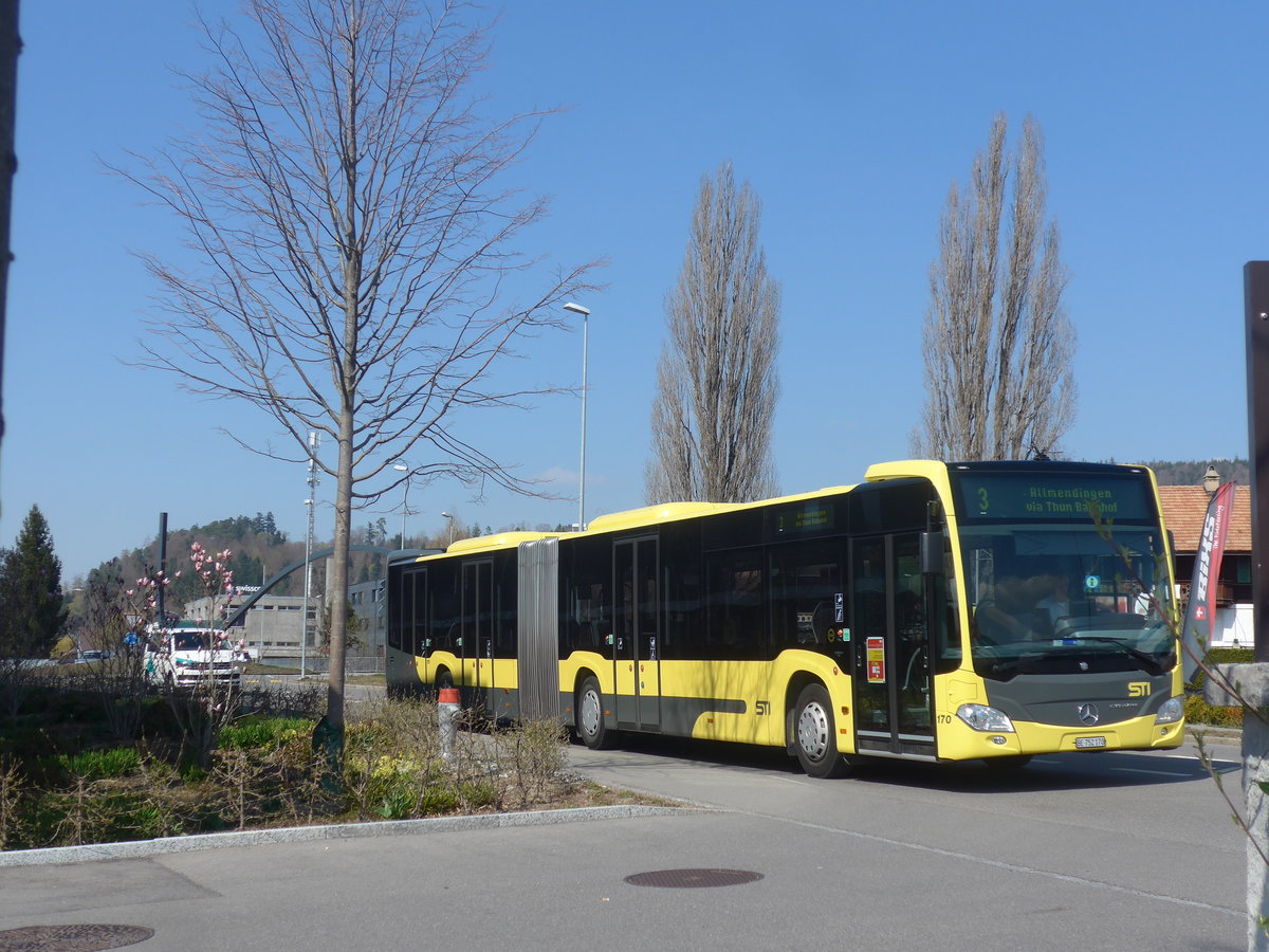 (215'813) - STI Thun - Nr. 170/BE 752'170 - Mercedes am 3. April 2020 in Steffisburg, Burgergut