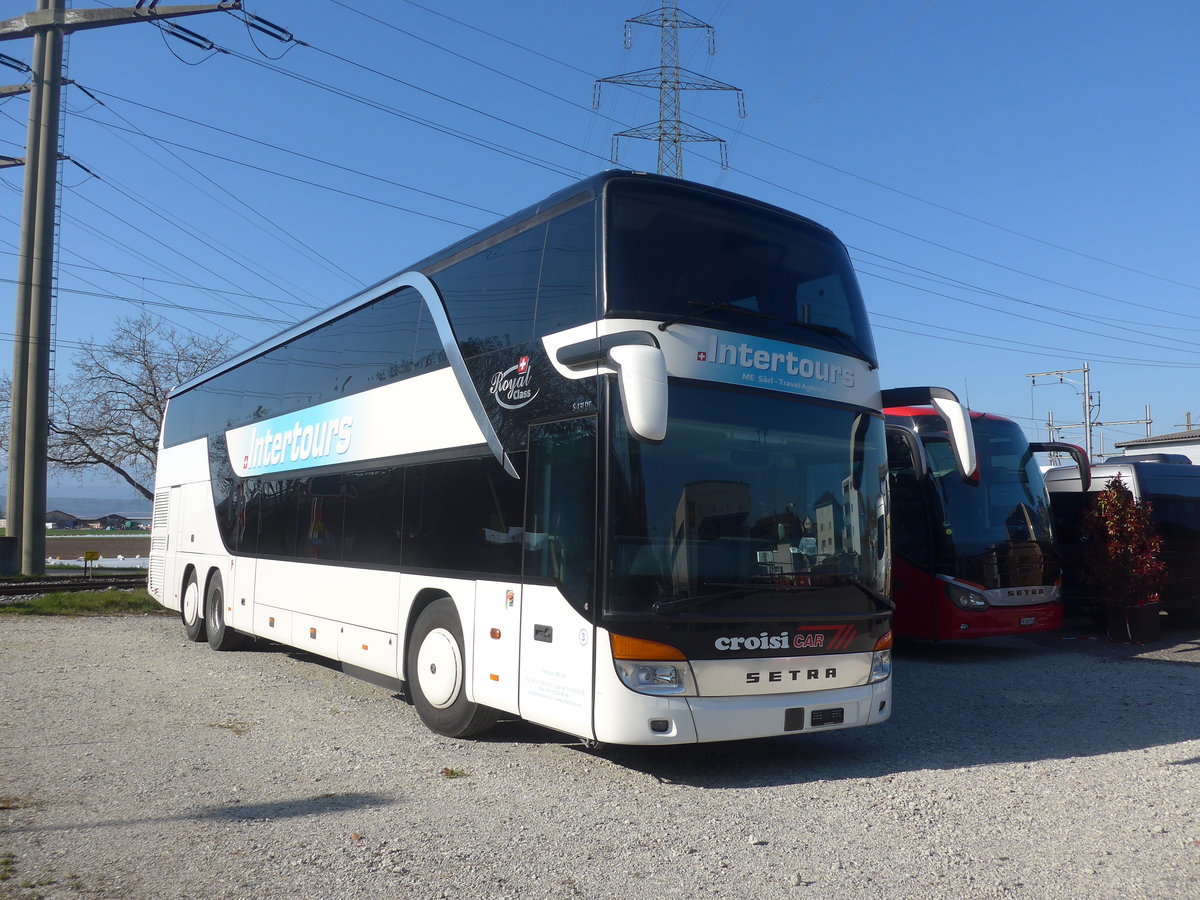 (215'829) - Intertours, Domdidier - Nr. 3 - Setra am 4. April 2020 in Kerzers, Garage Edelline