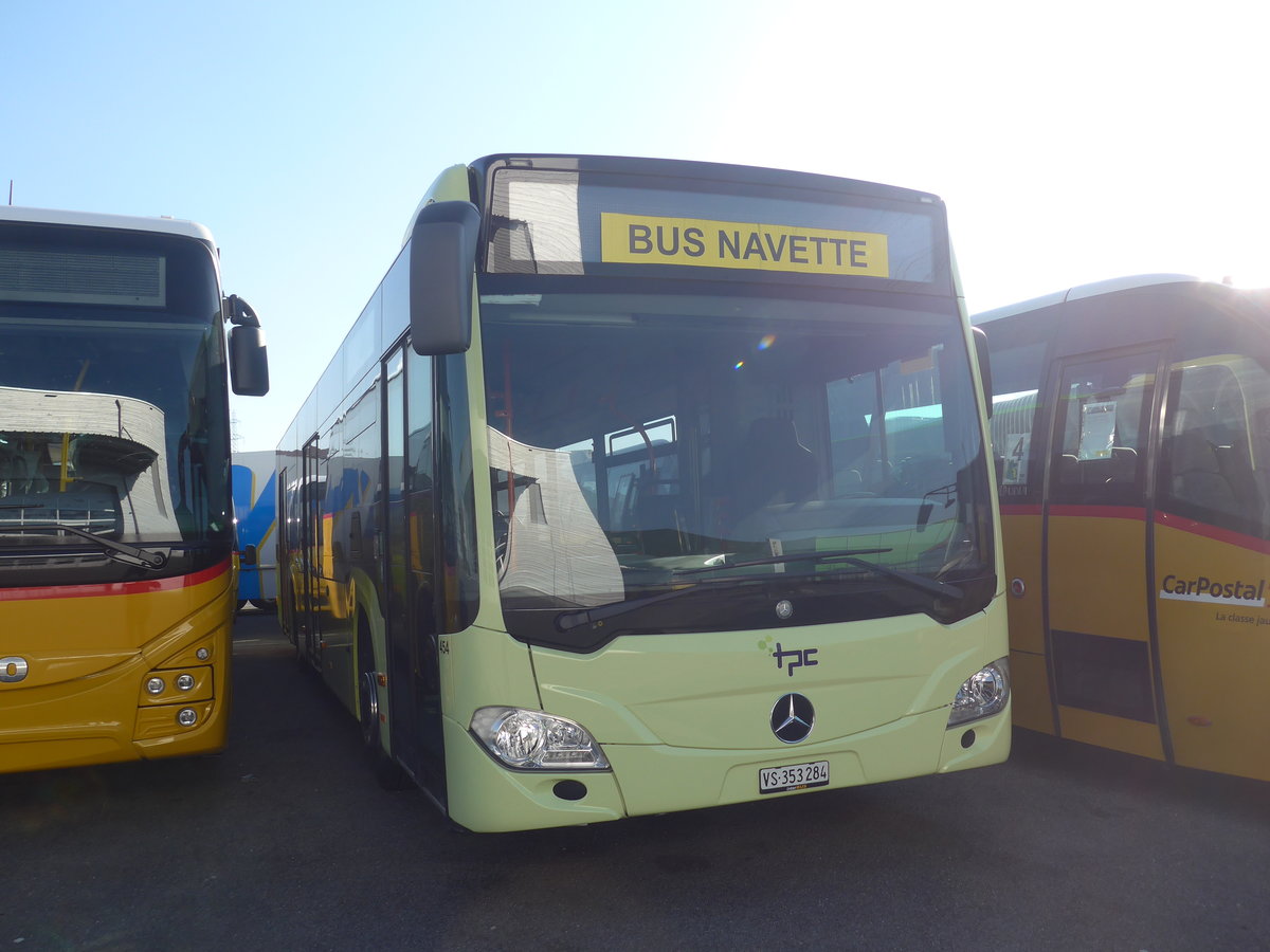 (215'854) - TPC Aigle - Nr. 454/VS 353'284 - Mercedes (ex Borini, F-Combloux) am 4. April 2020 in Kerzers, Interbus