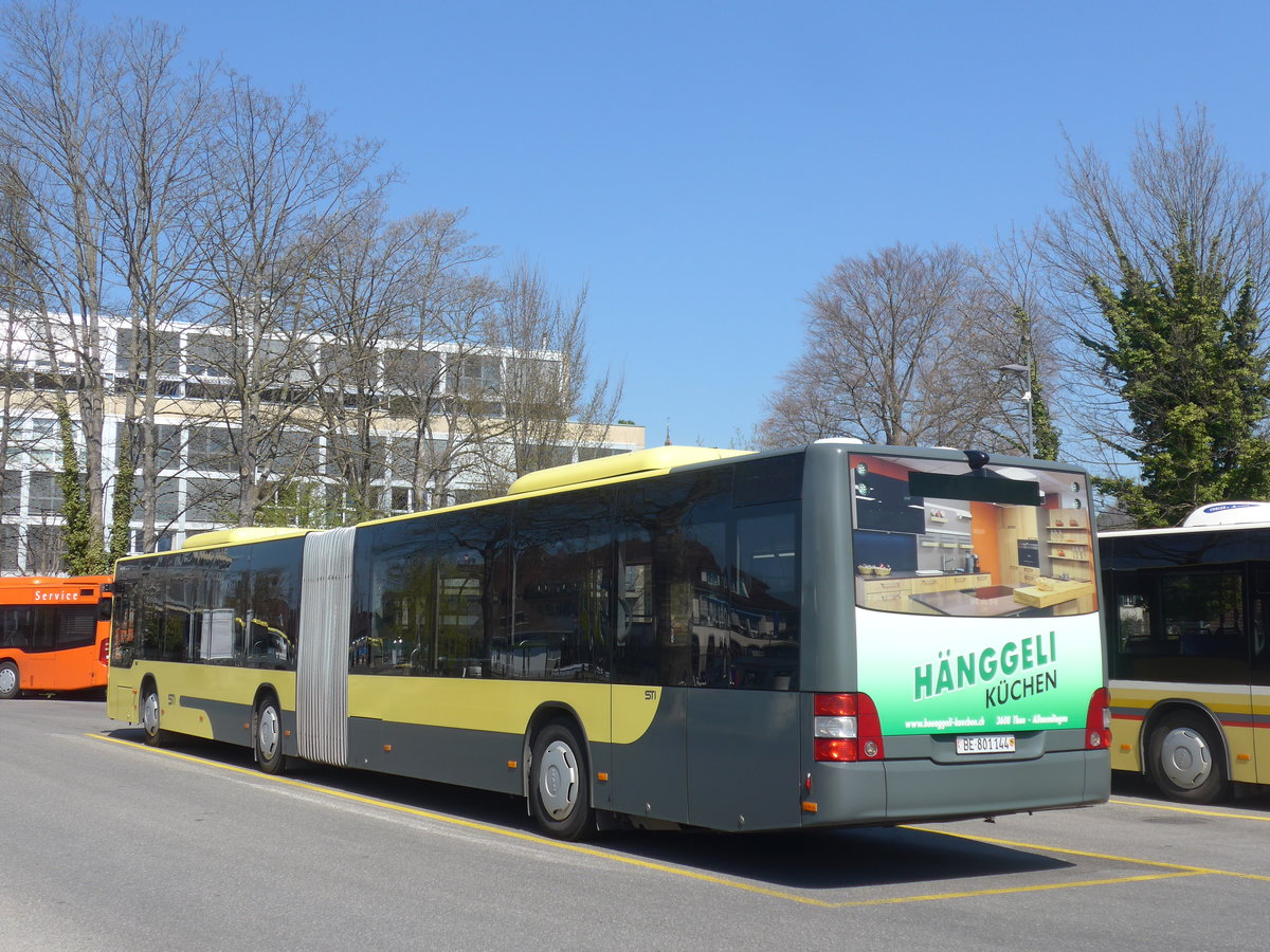 (215'940) - STI Thun - Nr. 144/BE 801'144 - MAN am 8. April 2020 bei der Schifflndte Thun