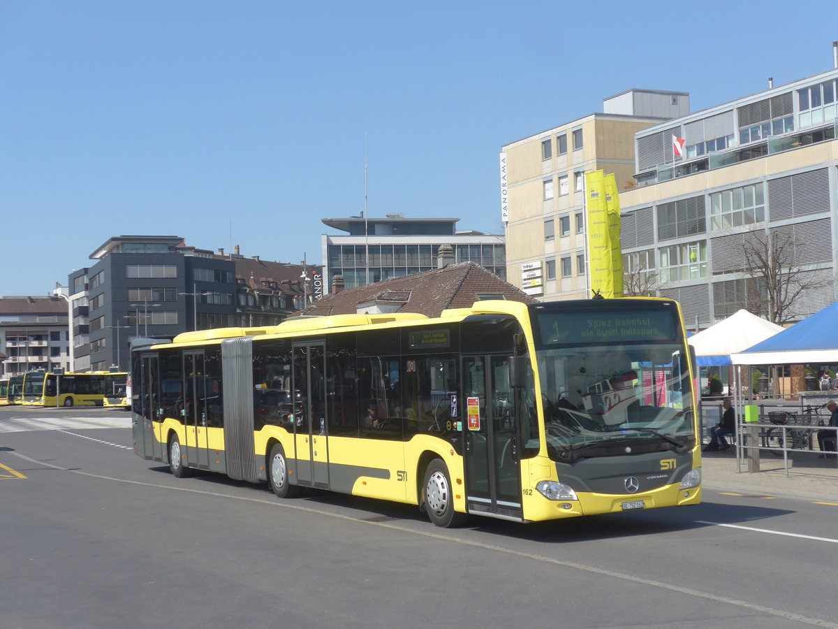 (215'959) - STI Thun - Nr. 162/BE 752'162 - Mercedes am 8. April 2020 beim Bahnhof Thun
