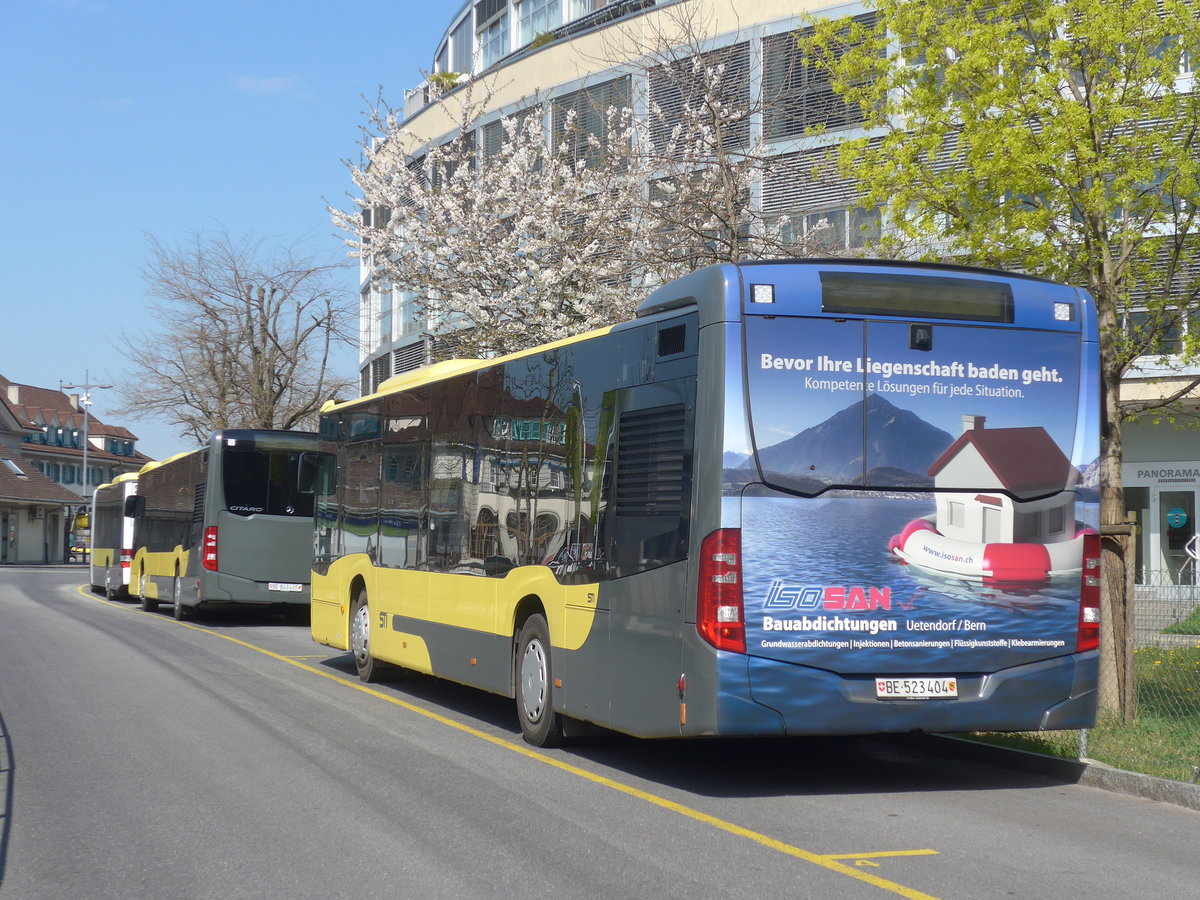 (215'971) - STi Thun - Nr. 404/BE 523'404 - Mercedes am 9. April 2020 bei der Schifflndte Thun