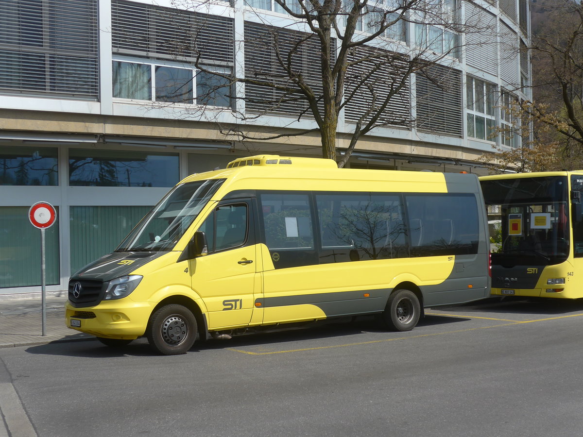 (215'979) - STI Thun - Nr. 4/BE 841'004 - Mercedes am 9. April 2020 bei der Schifflndte Thun