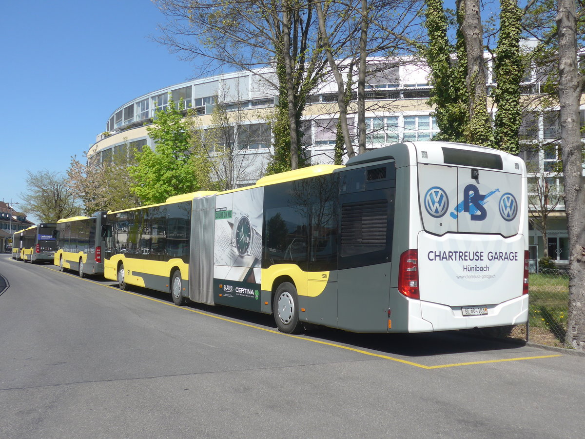 (216'157) - STI Thun - Nr. 183/BE 804'183 - Mercedes am 17. April 2020 bei der Schifflndte Thun