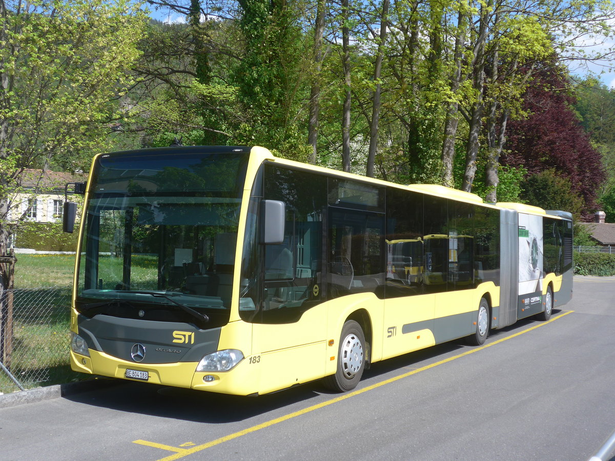 (216'405) - STI Thun - Nr. 183/BE 804'183 - Mercedes am 23. April 2020 bei der Schifflndte Thun