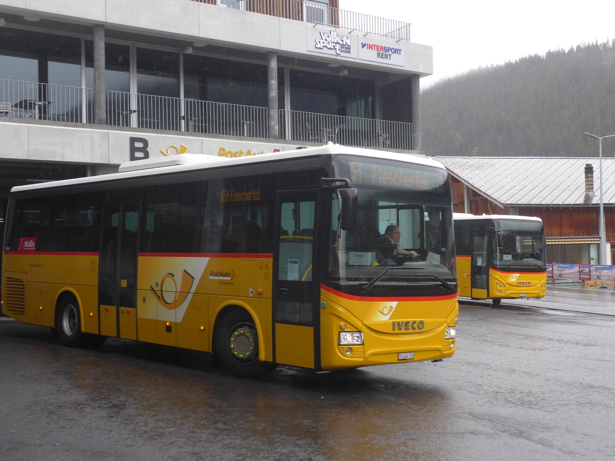 (216'623) - Seiler, Ernen - VS 464'700 - Iveco (ex PostAuto Wallis) am 2. Mai 2020 in Fiesch, Postautostation