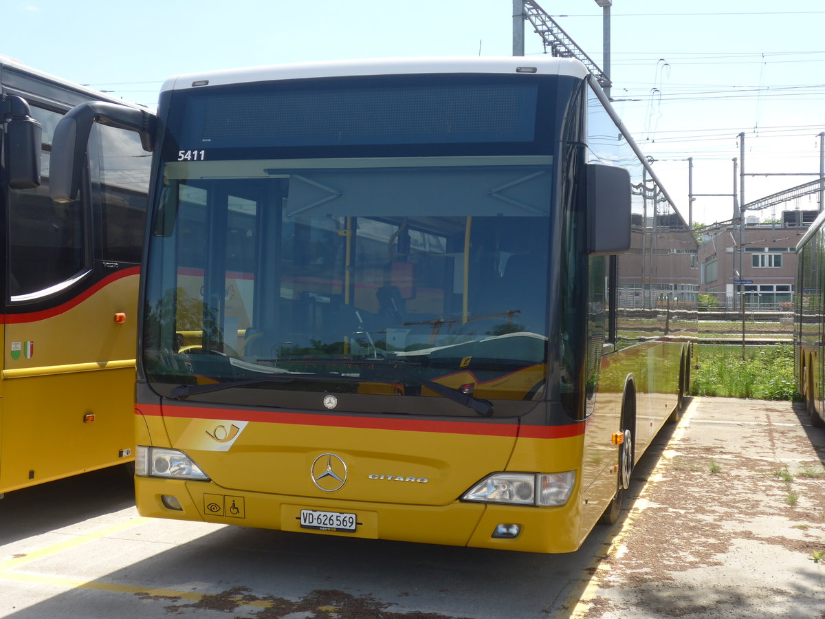 (216'987) - CarPostal Ouest - VD 626'569 - Mercedes (ex JU 6480; ex Nr. 71; ex Stucki, Porrentruy Nr. 10) am 10. Mai 2020 in Yverdon, Garage