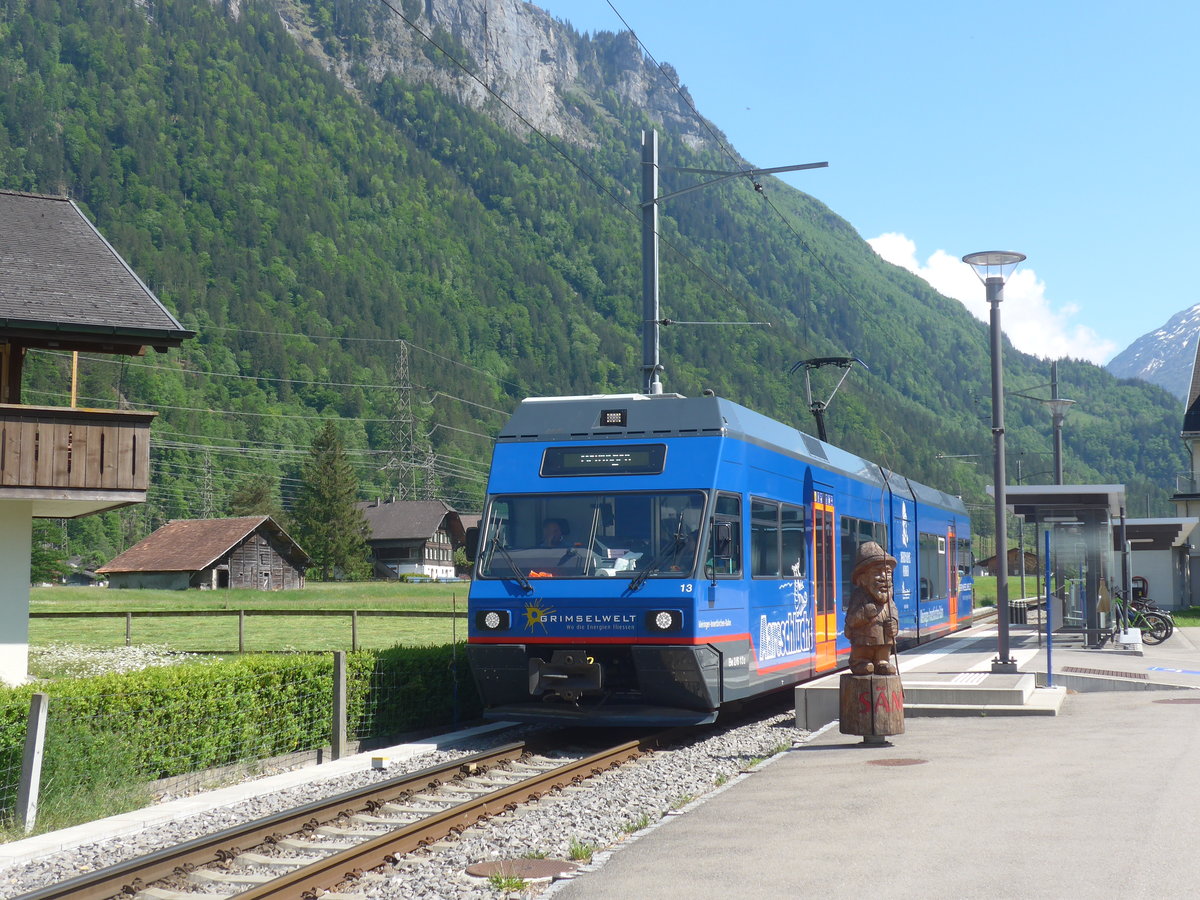 (217'076) - MIB-Pendelzug - Nr. 13 - am 17. Mai 2020 in Innertkirchen, Grimseltor