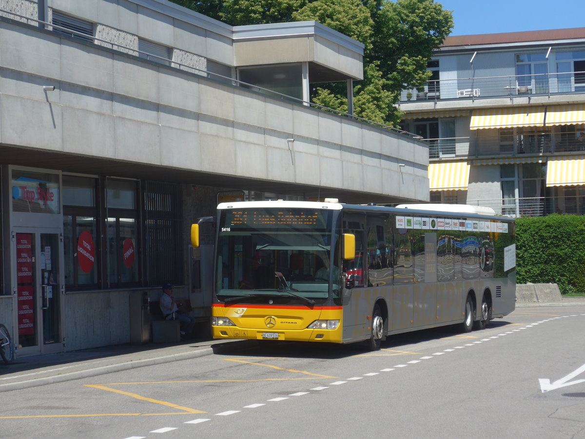 (217'151) - AVA Biel - Nr. 4/BE 639'516 - Mercedes am 21. Mai 2020 in Aarberg, Post/Bahnhof