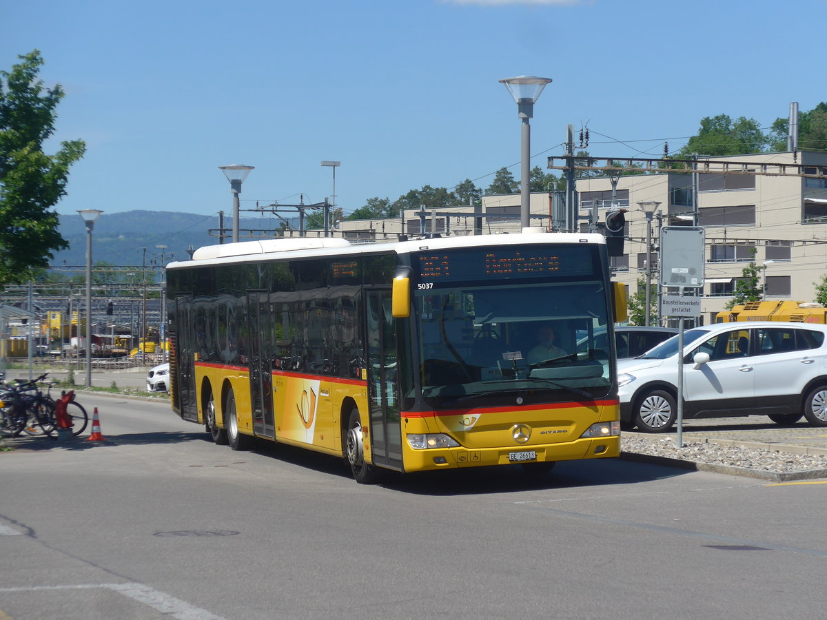 (217'170) - AVA Biel - Nr. 3/BE 26'613 - Mercedes am 21. Mai 2020 beim Bahnhof Lyss