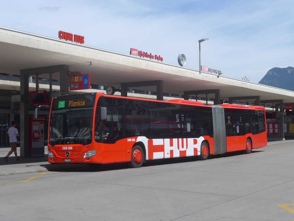 (217'224) - SBC Chur - Nr. 53/GR 155'853 - Mercedes am 23. Mai 2020 beim Bahnhof Chur