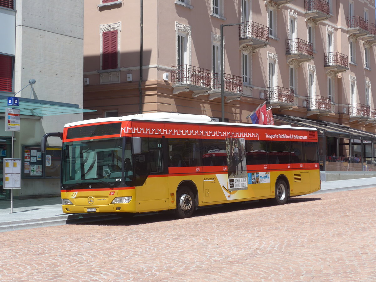 (217'322) - AutoPostale Ticino - TI 228'016 - Mercedes am 24. Mai 2020 beim Bahnhof Bellinzona